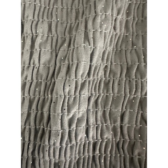 Btween Smocked Olive Green Glitter Short Sleeve Top Girls Size 10 Cap Sleeve - Picture 3 of 6